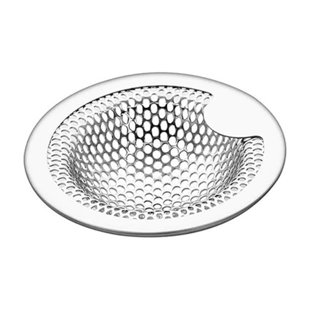 Stainless Steel Sink Strainer - Anti-Blocking Mesh Drain Hair Catcher for Kitchen & Bathroom