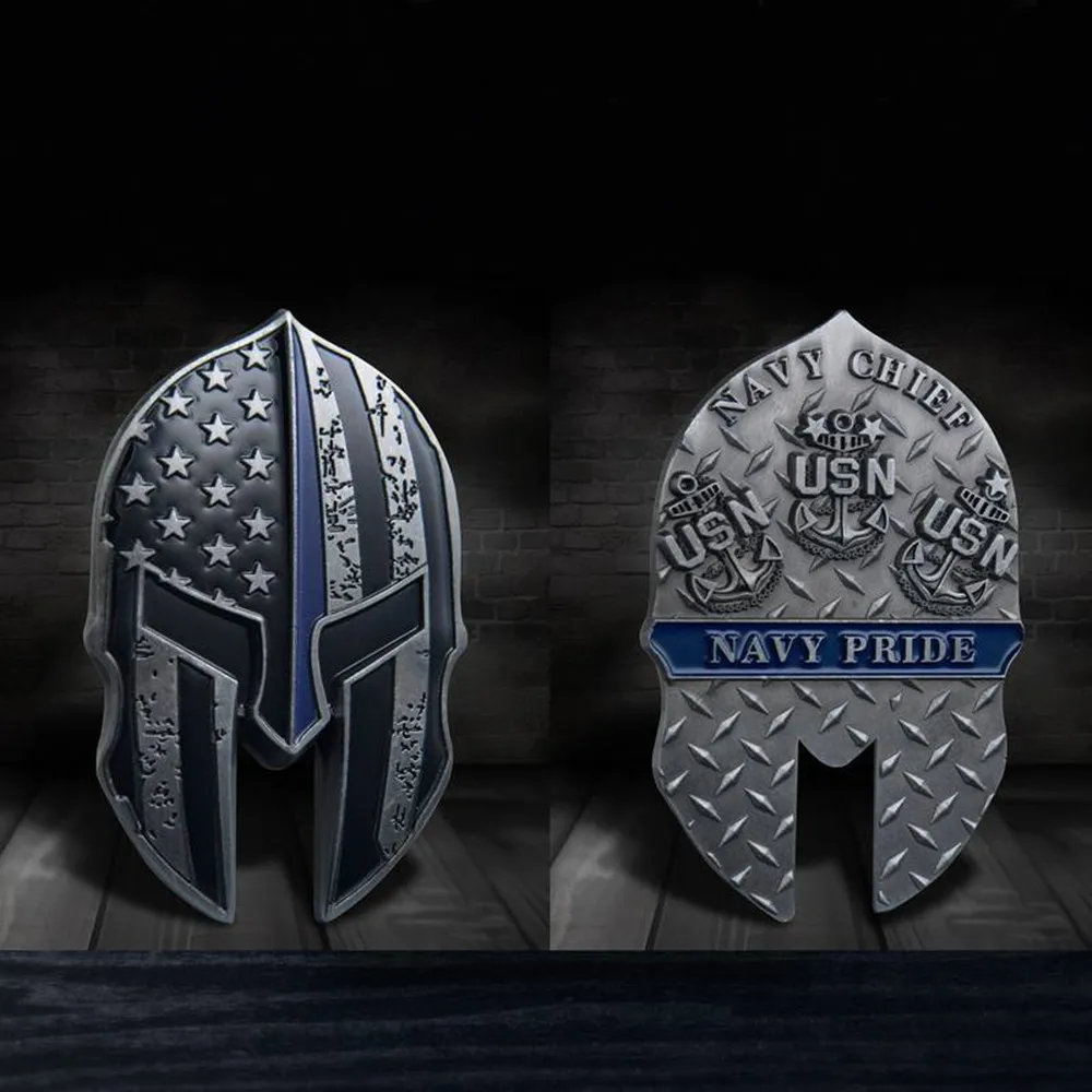 حواف درع شارة معدنية عسكرية أمريكية لتحدي ميدالية الشكل الغريب وحرف العملات المعدنية والديكورات العسكرية القابلة للجمع
