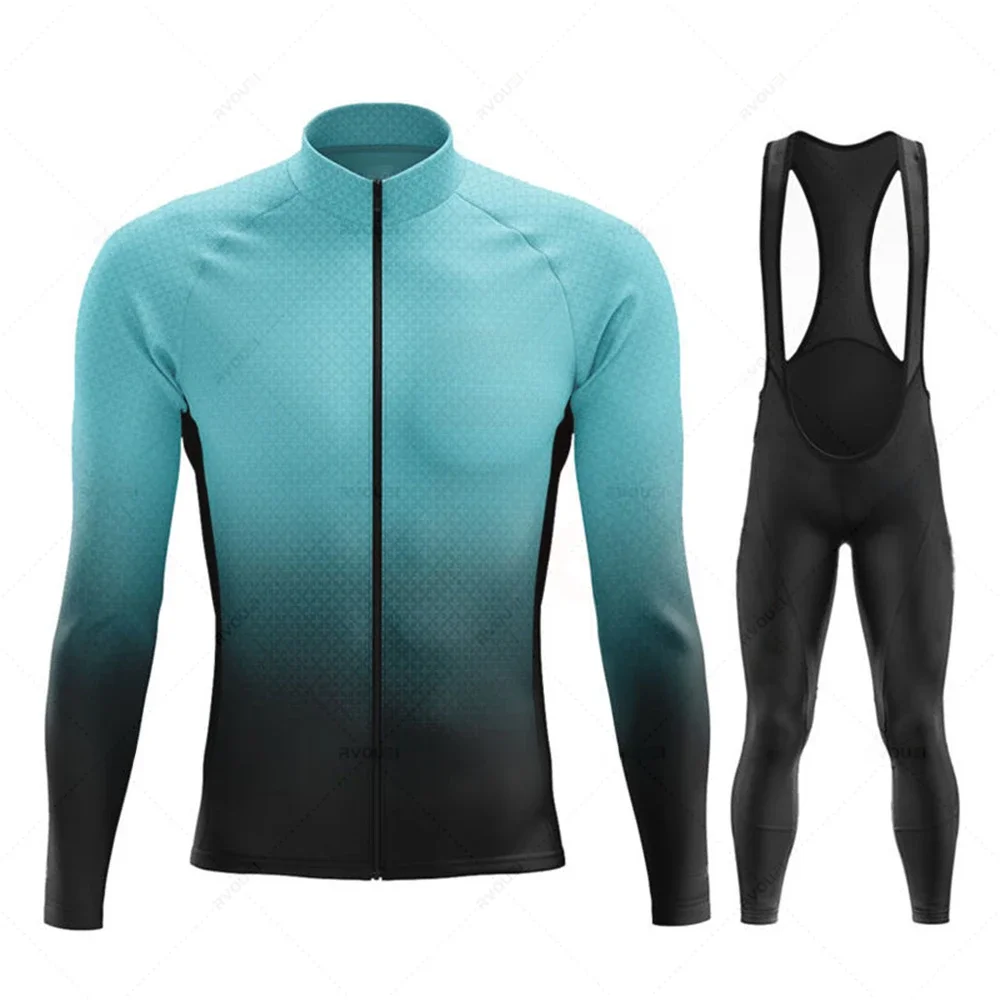 AliExpress RVOUEI Rvouei Pro Team 2025 Spring and Fall Mens Long Sleeve Cycling Sets Bicycle Clothing Mountain Bike Clothes Suits Ropa Ciclismo