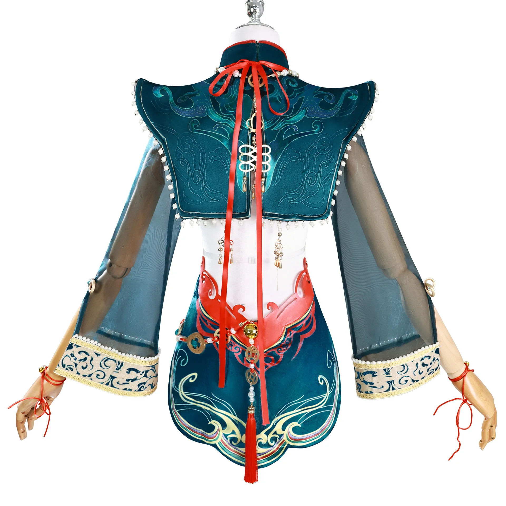 Naraka bladepoint tessa cosplay traje sexy chinês zumbi cheongsam outfit para festa de halloween roleplay vestido conjunto completo