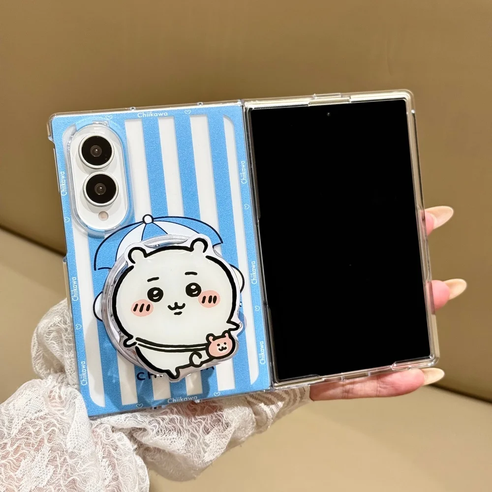 Urocze etui magnetyczne z postaciami z kreskówek do Samsung Galaxy Z Fold 8 Fold 8 Ultra Z Fold7 z uchwytem Magsafe, słodki zestaw. — zdjęcie produktu 4