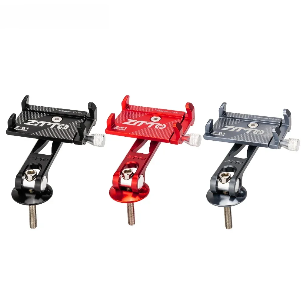 ZTTO Telefonhalter Aluminiumlegierung Universal Fahrrad Smartphone Halter Fahrradgabel Sternmutter Vorbau Top Mount für Fahrradzubehör