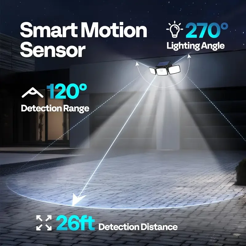 2 قطعة أضواء الشمسية 179 LED تعمل بالطاقة الشمسية الجدار مصباح مع جهاز التحكم عن بعد محس حركة في الهواء الطلق ضوء أمان مقاوم للماء للحديقة