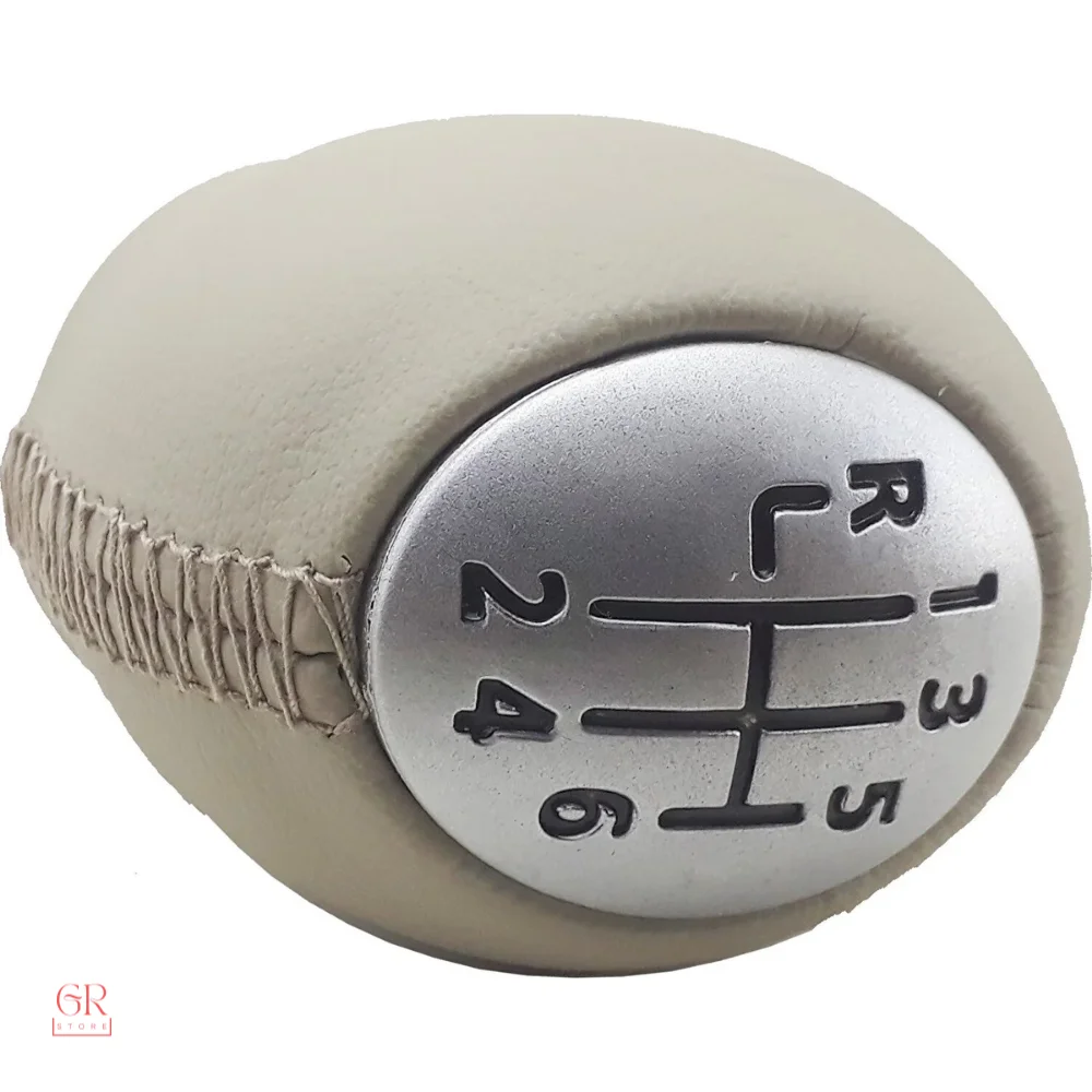 6-Speed Manual Leather Beige Gear Knob For Renault Megane 3 (2009-2016)