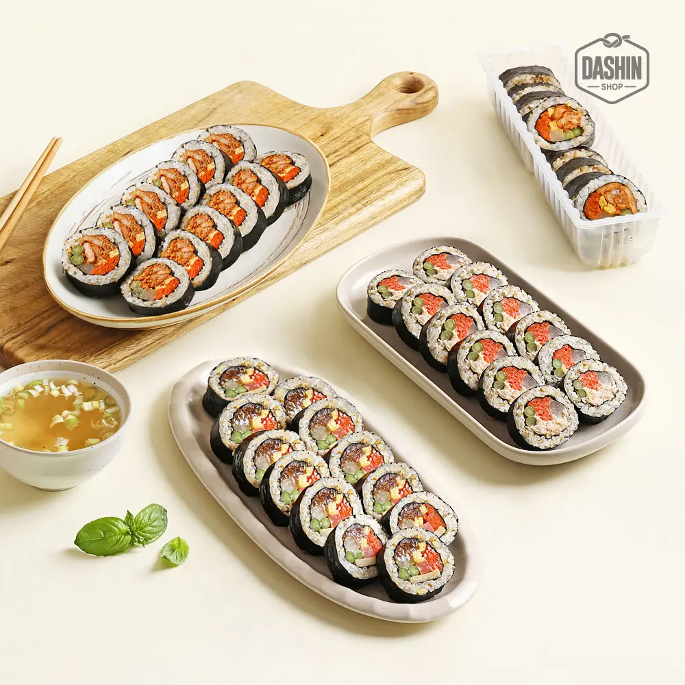 [Dashin Shop] Low-sugar Today's Korean-American Kimbap 3 kinds 9 packs/diet management Frozen Kimbap