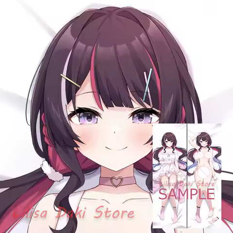 Dakimakura AZKi AZ Vtuber Anime Body Pillow Cover 2WAY Double-Sided Print Life-Size Pillowcase Gifts
