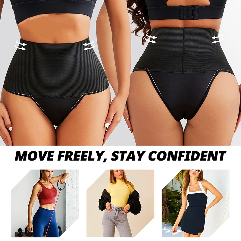 Flat Belly Body Shaper Panties Women High Waist Stomach Slimmer Shapewear Compression Tummy Control Underwear Briefs