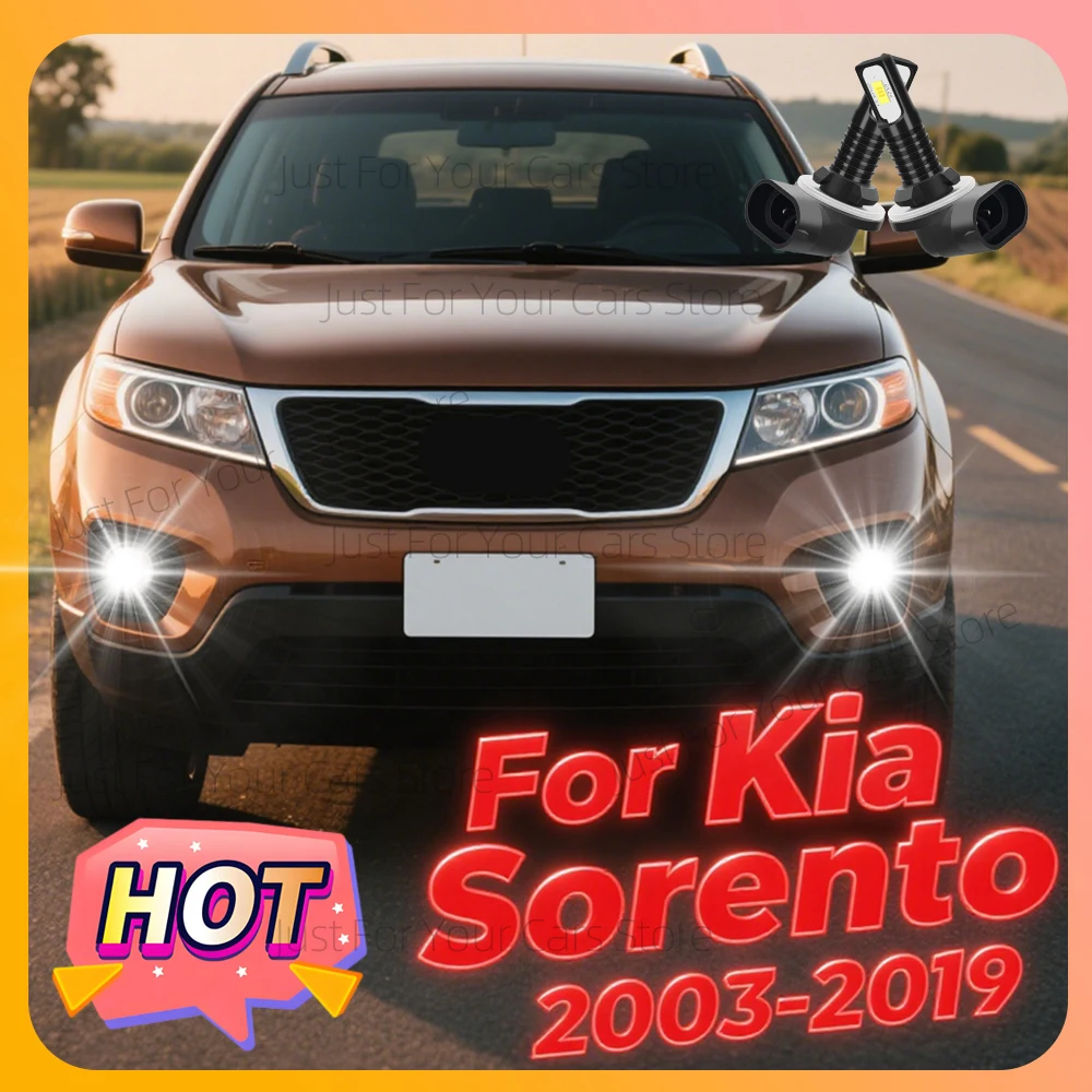 

2x светодиодные противотуманные фары 881, автомобильные передние фонари для KIA Sorento 2003 2004 2005 2006 2007-2014 2015 2016 2017 2018 2019, автоаксессуары