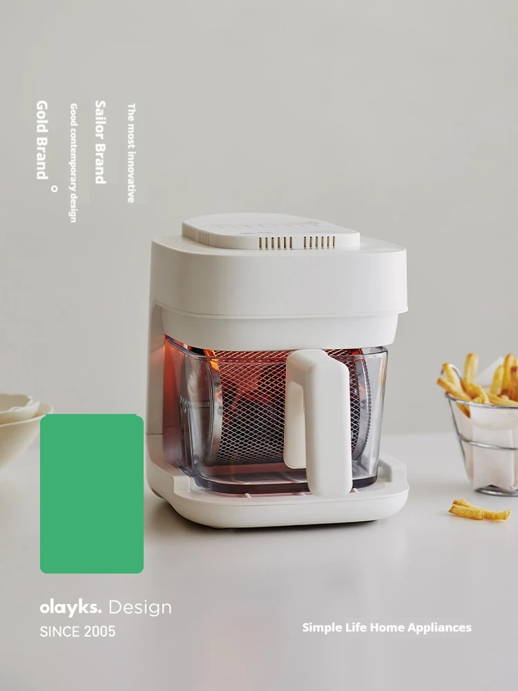 

onehappy Household smart 2L air fryer oven with precise temperature control, easy to clean, 360° heating, 900W fast cooking