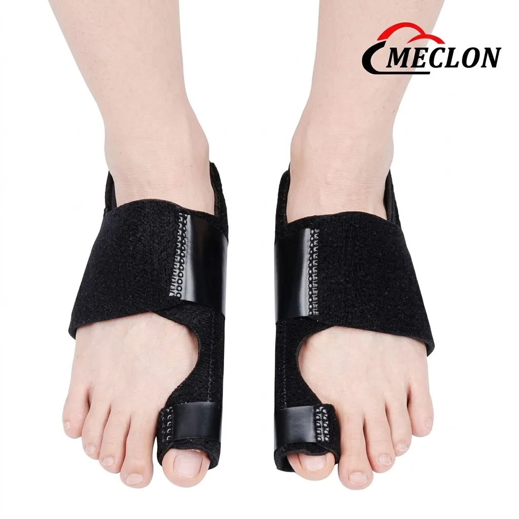 MECLON Toe Brace Ergonomic Bunion Corrector Adjustable Strap Reusable Toe Valgus Corrector Comfortable Big Toe Straightener