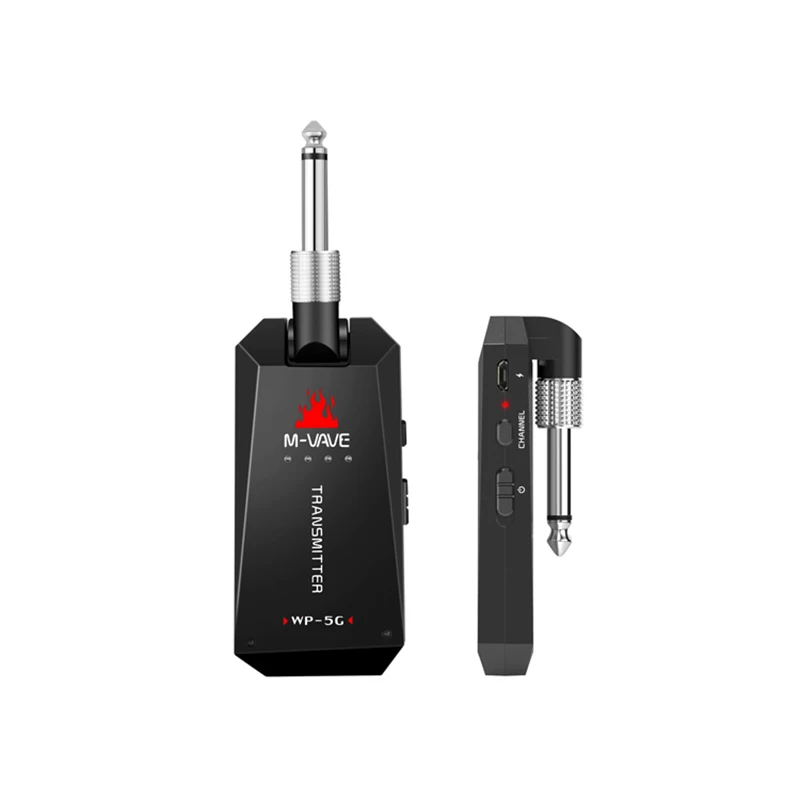 M-VAVE 5.8G Guitar Wireless Transmitter Receiver Audio Digital Wireless Guitar System 30M Transmission for Guitar Bass Stereo