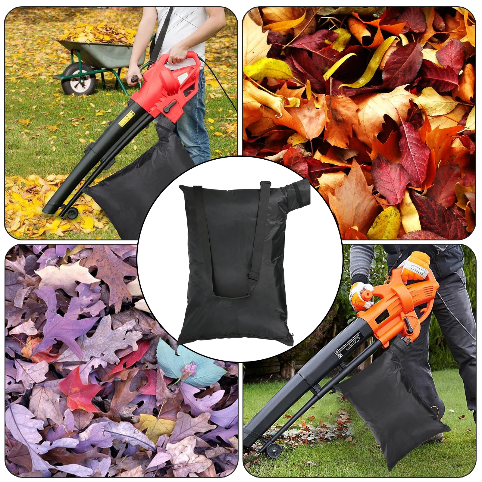 Leaf Vacuum Blower Bag Leaf Vacuum Cleaner Leaf Collection Bag Waterproof Dustproof Suitable For Outdoor Gardens Patios