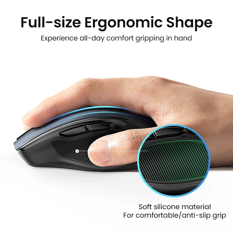 1948 top sale】mouse ugreen Mouse ergonomico Wireless 4000 DPI silenzioso 6 pulsanti per MacBook Tablet Laptop Mute Mouse silenzioso 2.4G Mouse