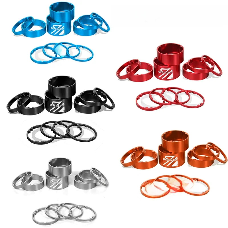 AliExpress 11pcs BUCKLOS Bicycle 28.6mm Fork Spacers 1-1/8'' Aluminum/Carbon Bike Headset Washer Ultralight Road MTB Stem Fork Washer Parts