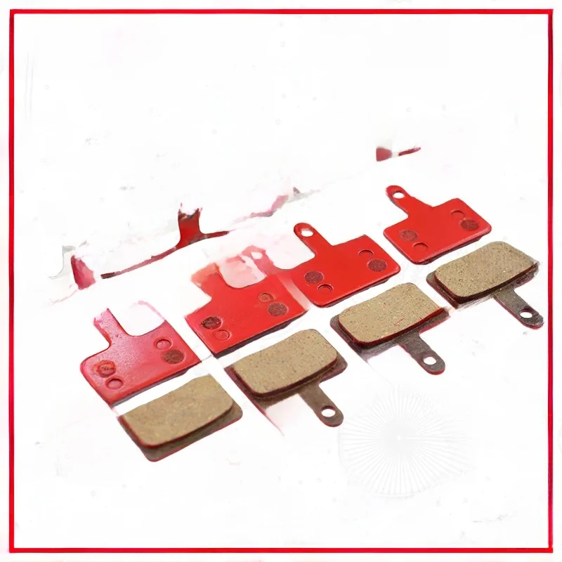 AliExpress COOMA SPORT Bicycle Disc Brake pads for SHIMANO MT200 MT500 M375 M395 M486 M485 M475 M416 M446 M515 M445 Caliper, Red Resin, 4 Pairs