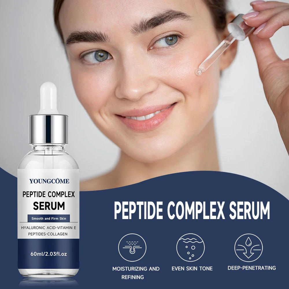 SÉRUM COMPLEX DE PEPTIDE para la cara para iluminar la piel, Corrector de manchas oscuras, piel sensible, regenerador de células, cuidado de la piel, 40/60ml