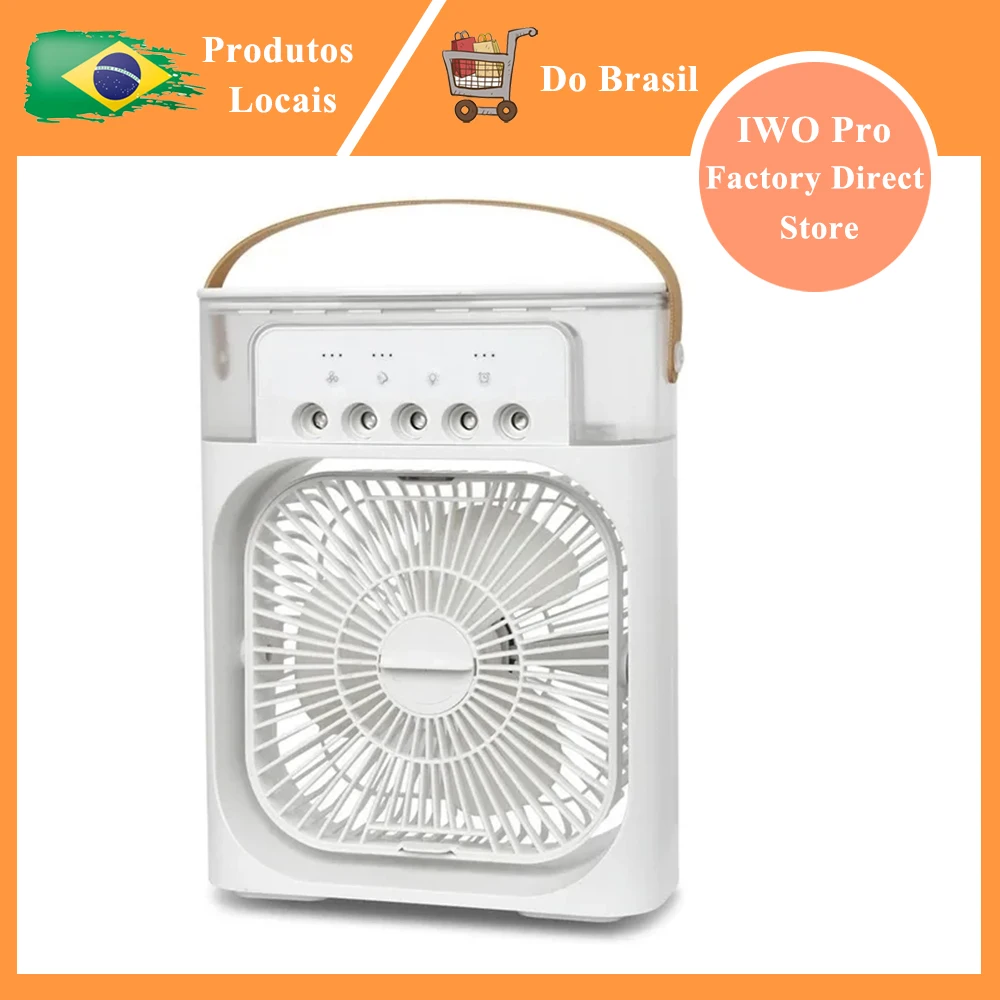 Ventilador pequeno portátil do refrigerador de ar, condicionador de ar, umidificador do agregado familiar, hydrocooling, ajuste do ar, 3 velocidades, HOME, escritório