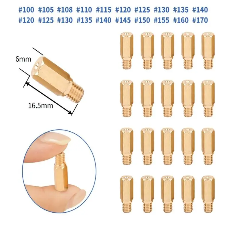 Jsraoimgキャブレターメインジェット、cb、gy6、pwk、cvk、pe、fcr、oko、koso、stage6、polverviniインジェクターノズル用の低速パイロットジェットキット