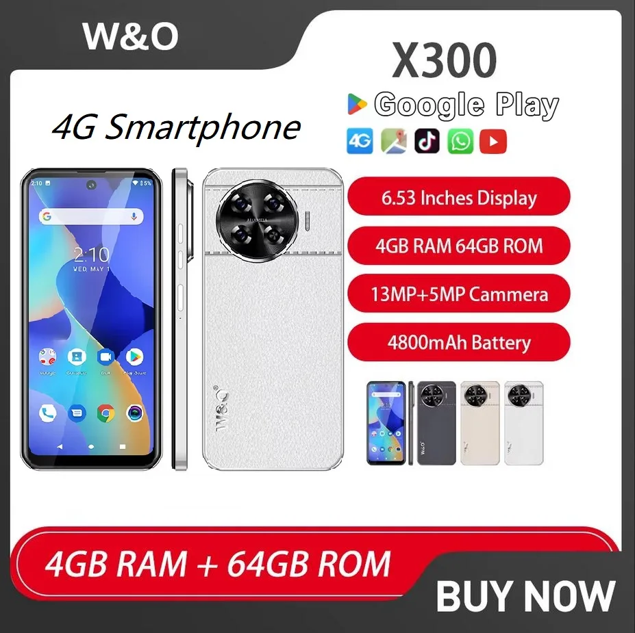 W&O X300 Ultra-Thin 4G Smartphone Android 6.53