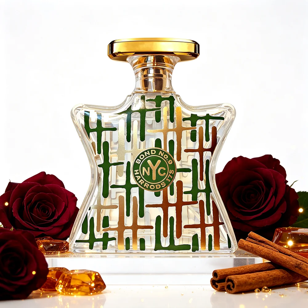 Bond No.9 Harrods 175 Anniversary Edition Parfum 100ml Unisex Amber Floral Scent Blackcurrant Vanilla Rose Top Notes Honey Cinnamon Amber Heart Labdanum Musk Base Long Lasting Luxury Gift Box view 6