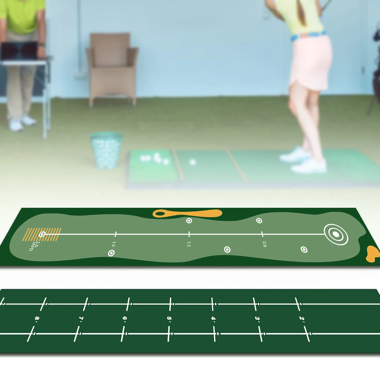 

Коврик для гольфа, тренировочный коврик для гольфа, легкий портативный тренировочный коврик для гольфа, коврики для гольфа для сада, заднего двора, офиса, аксессуары для гольфа