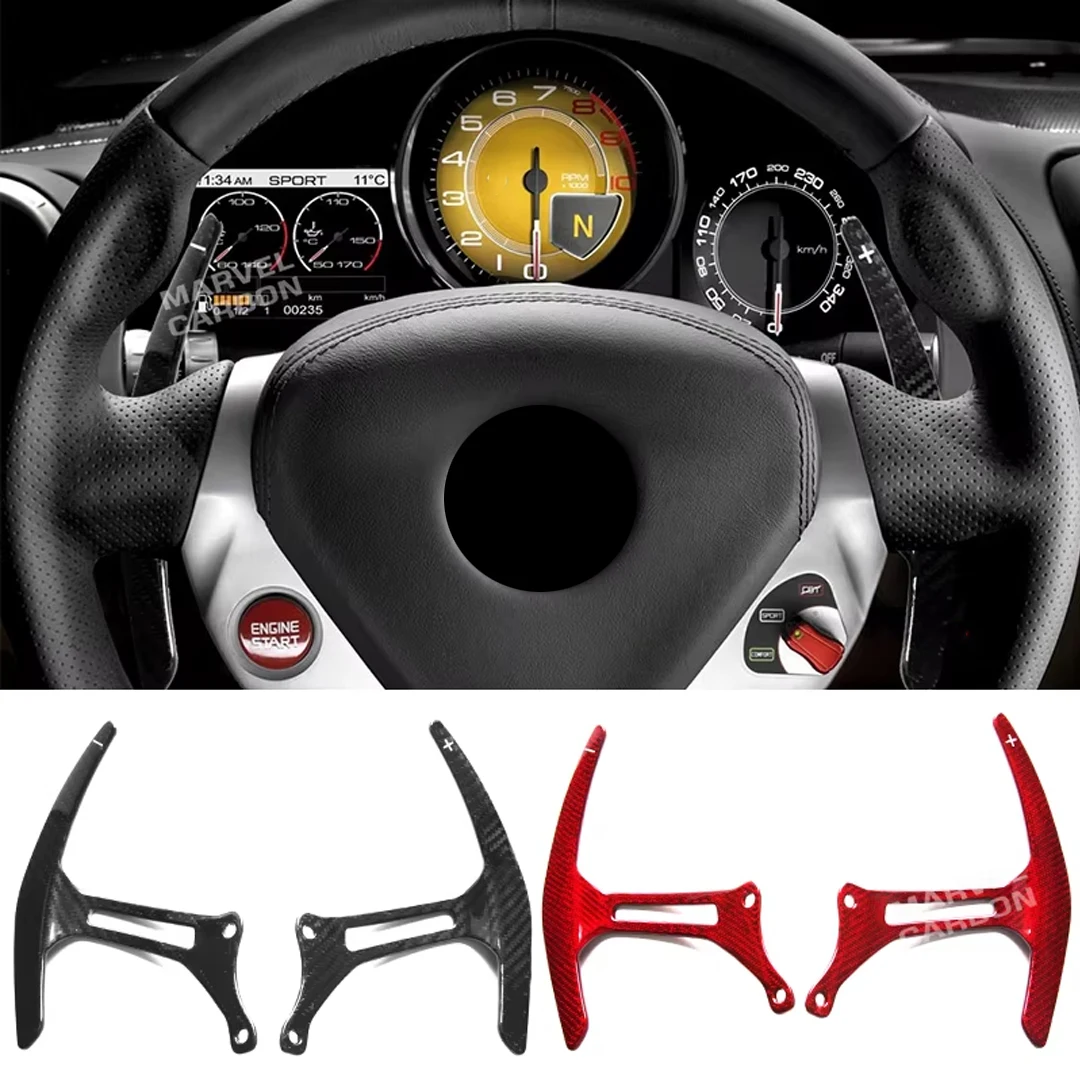 Real Carbon Fiber Paddle Shifter for Ferrari F12 458 California Carbon Fiber OEM Version Shifter Paddles