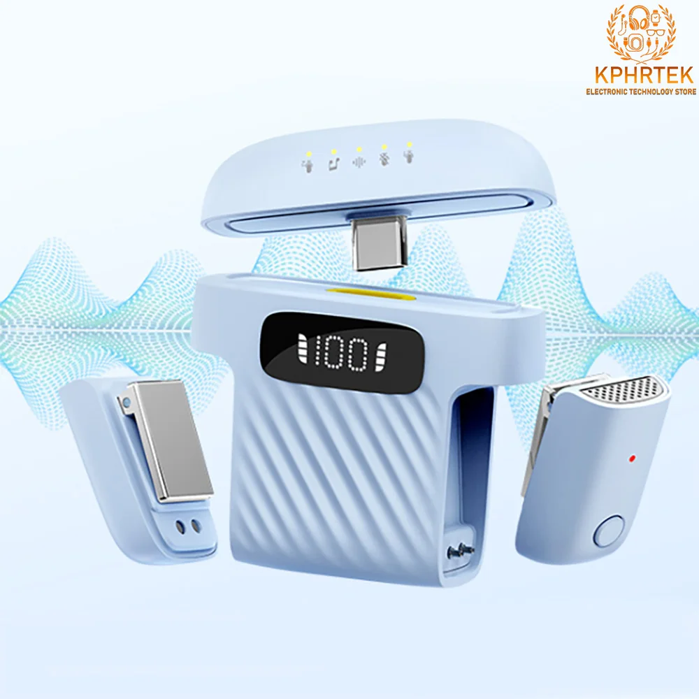 

20 PCs New cross-border microphone wireless clip-on one-to-two live broadcast radio noise reduction mobile phone universal custo