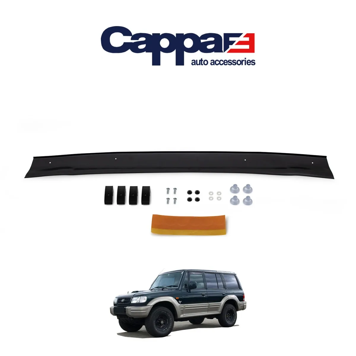 FOR Hyundai Galloper Front Hood Protection Spoiler 1997-2003  Bug Shield Hood Deflector Guard-Body Kit Diffuser Mirror Cover