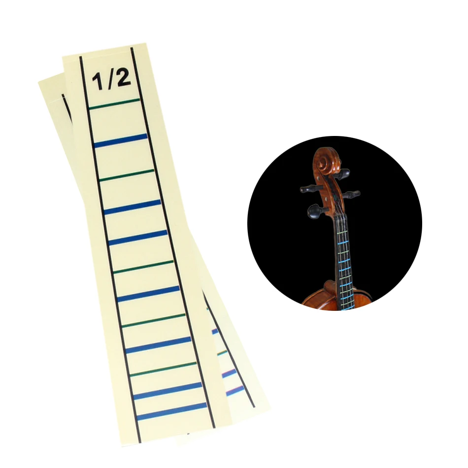Violin Practice Fiddle Finger 4/4 3/4 1/2 1/4 1/8 Guide Sticker Label  Fingerboard Fretboard Indicator Position Marker