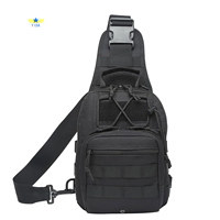 Tactical Sling Bag, Waterproof Crossbody Pack Chest Bag for Men Outdoor EDC Shoulder Backpack Sports Bag