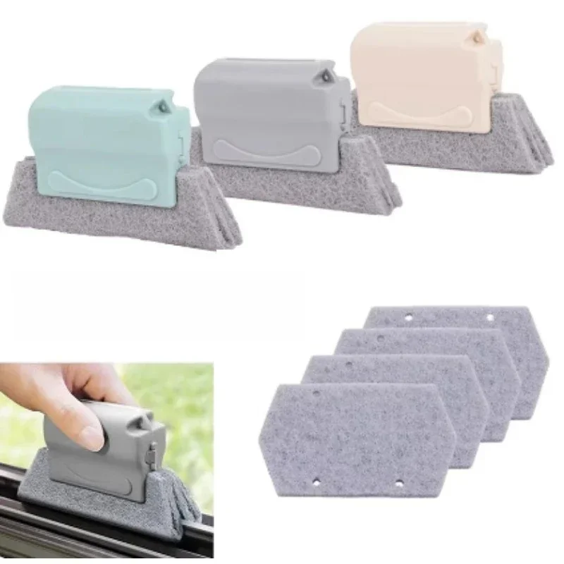 Nettoyeur de rails de fenêtre, brosse de nettoyage de rainure de fenêtre, outils pour rainure de porte coulissante, fente de piste de porte coulissante, outil de nettoyage ménager, nouveau