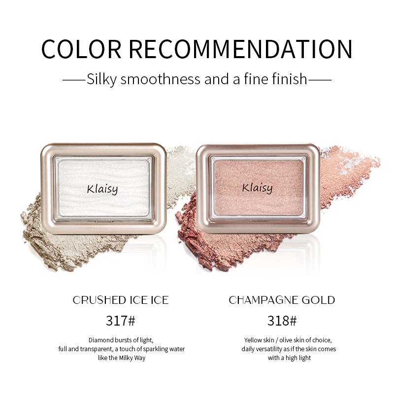 Klaisy-لوحة تسليط الضوء على موجات الماء ، تفتيح الوجه ، رفع اللون الناعم ، الملمس الناعم