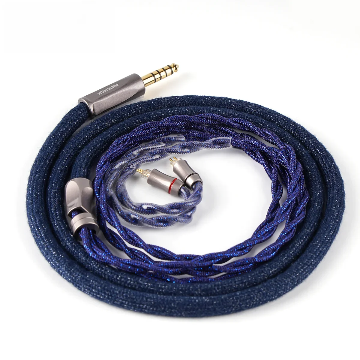 NiceHCK DearOrpheus Kopfhörer-Upgarde-Kabel aus Kupfer-Platin-Legierung mit MMCX/2Pin 4,4 mm