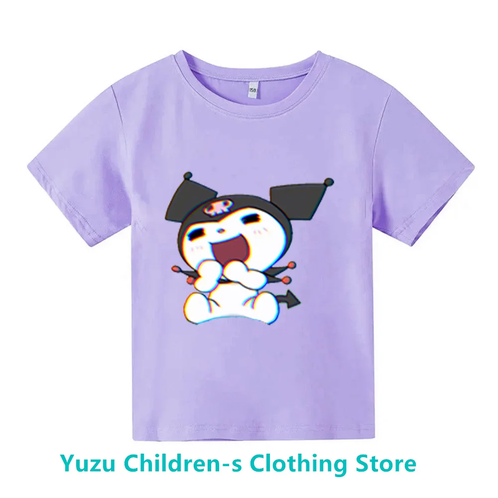 Summer Hot-selling Hello Kitty Printed Children's Cotton Short-sleeved New Sanrio Summer T-shirt Clothes Girl Cute Girl T-shirt