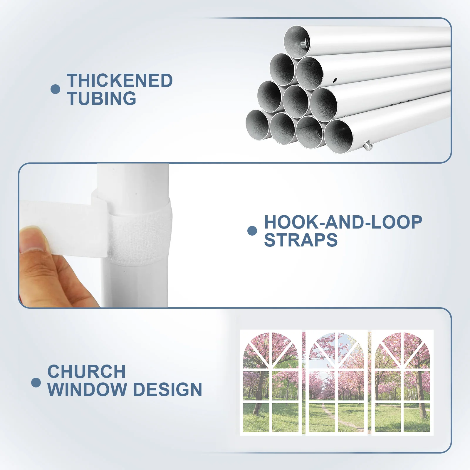 سلسلة خيمة مناسبات ممتازة بطول 10/20/30 قدم مع جدران معيارية، مظلة خارجية من الدرجة الاحترافية مع إطار معزز
