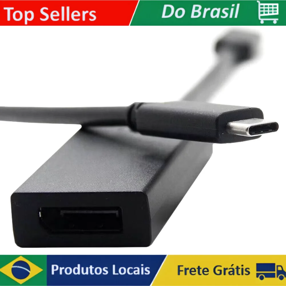 Cabo Adaptador USB Tipo-C para DisplayPort ADT-072 - Conversor Prático e Funcion