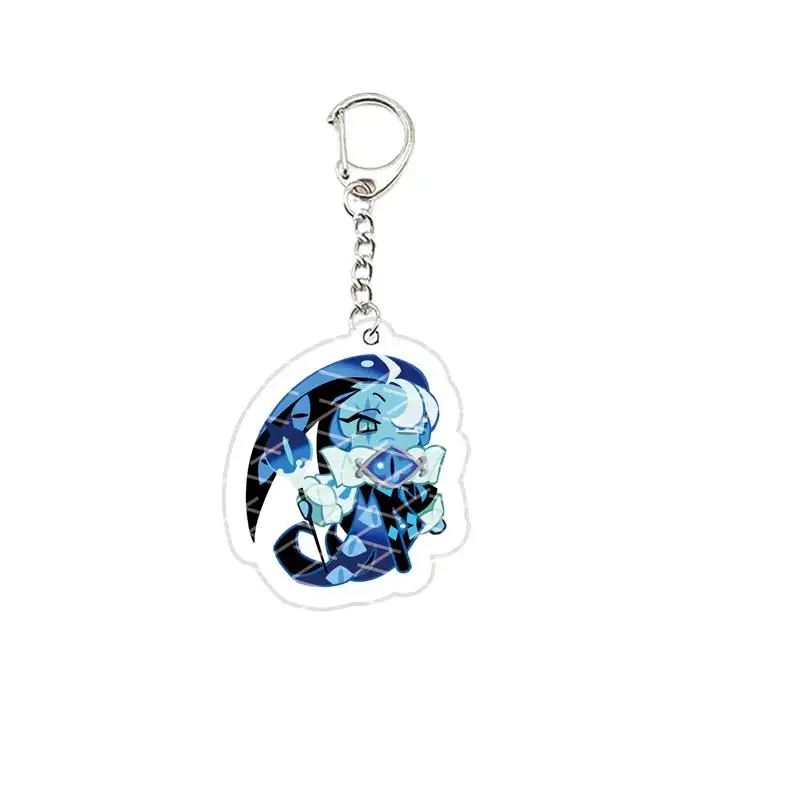 Cute Shadow Milk Cookie Keychains for Accessories Bag  Acrylic Shadow Milk Cookie Pendant Keyring Key chain Fans Gifts