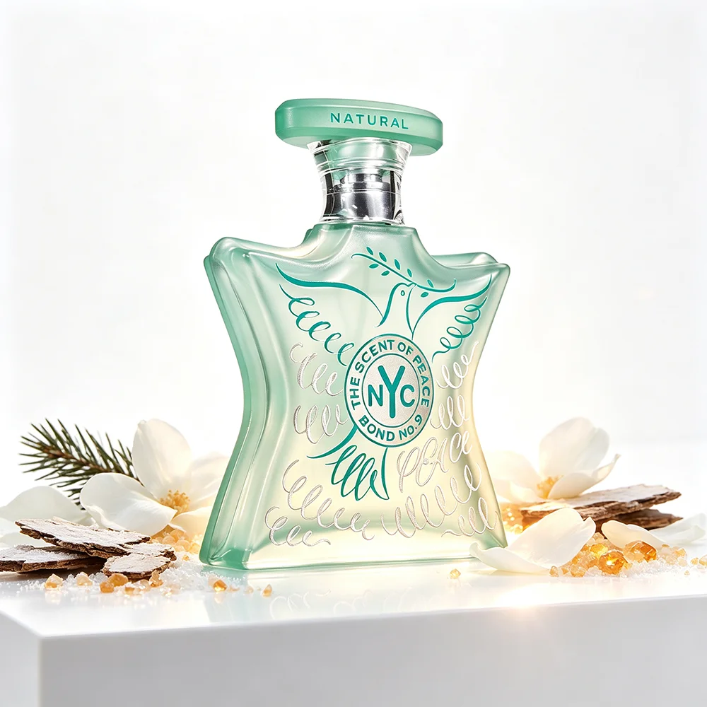 Bond No.9 The Scent of Peace Natural Perfume 100ml Women Eco Chic Citrus Scent Lemon Blackcurrant Top Notes Raspberry Rose Damascena Heart Cedarwood Musk Base Long Lasting EDP Natural Vegan Gift Box view 3