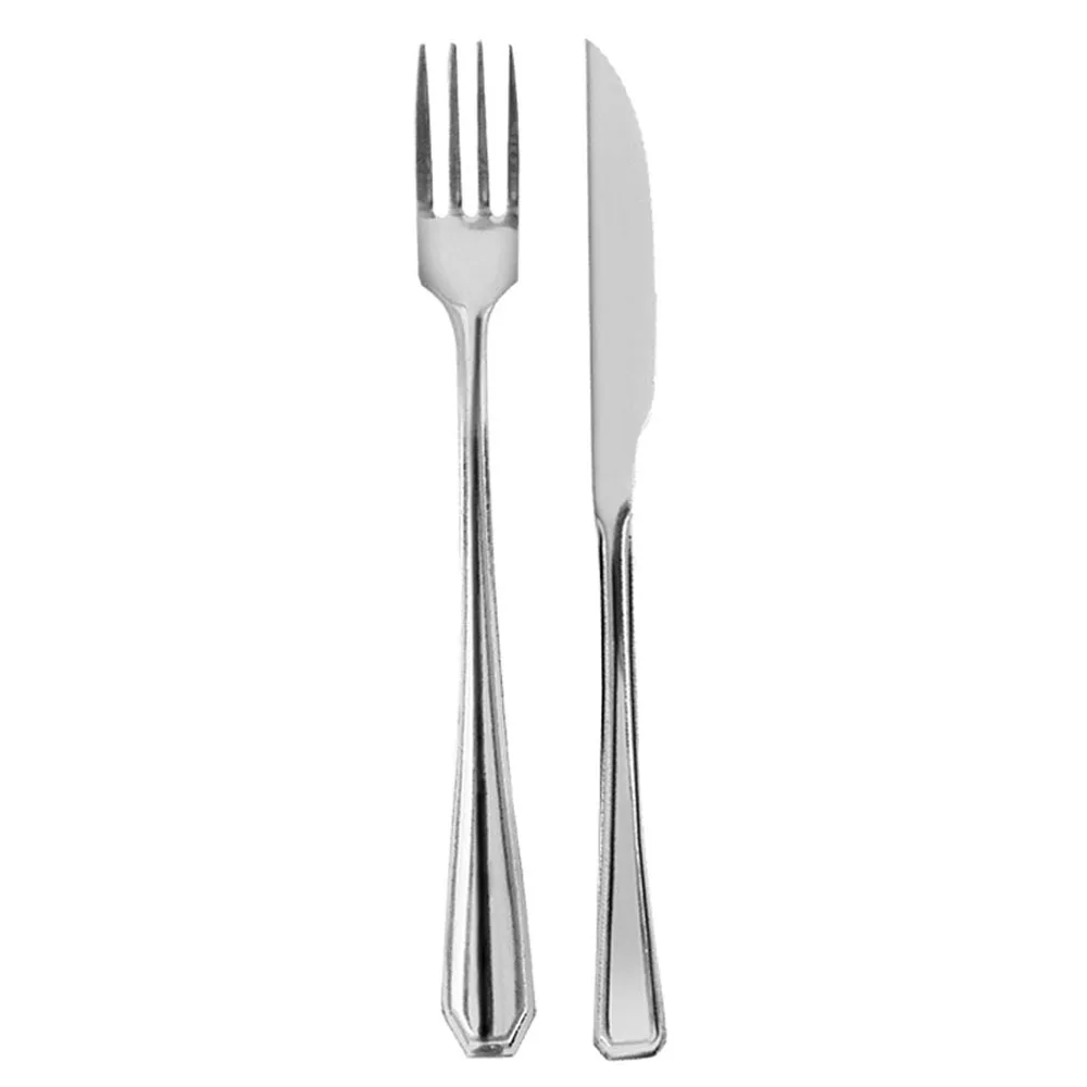 Stainless Steel Tableware Set 6 Forks 6 Knives East Stainless Steel Kit 12 Pieces Kitchen Buffet Restaurant