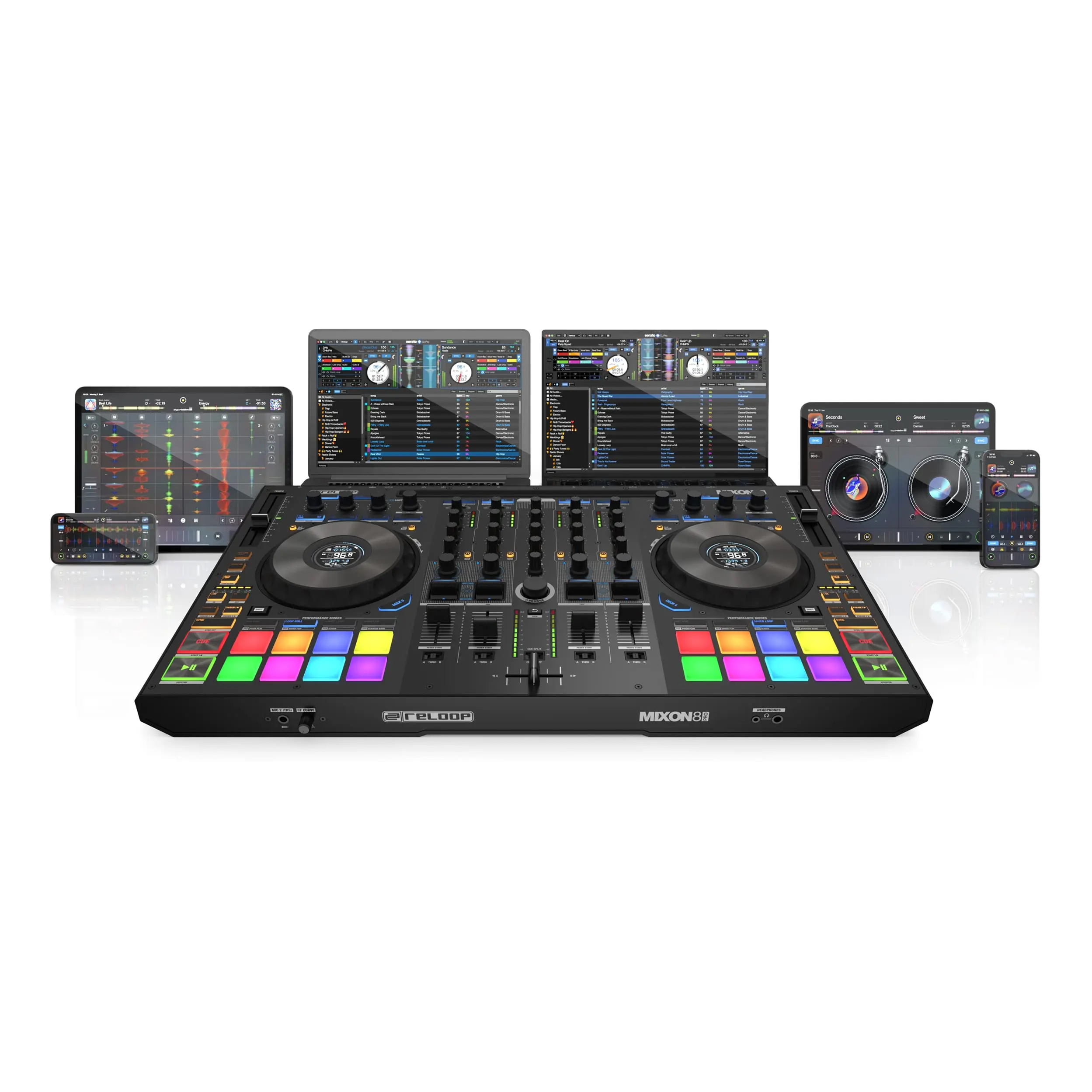 أعلى المبيعات على وحدة تحكم DJ Reloop Mixon 8 Pro ذات 4 قنوات