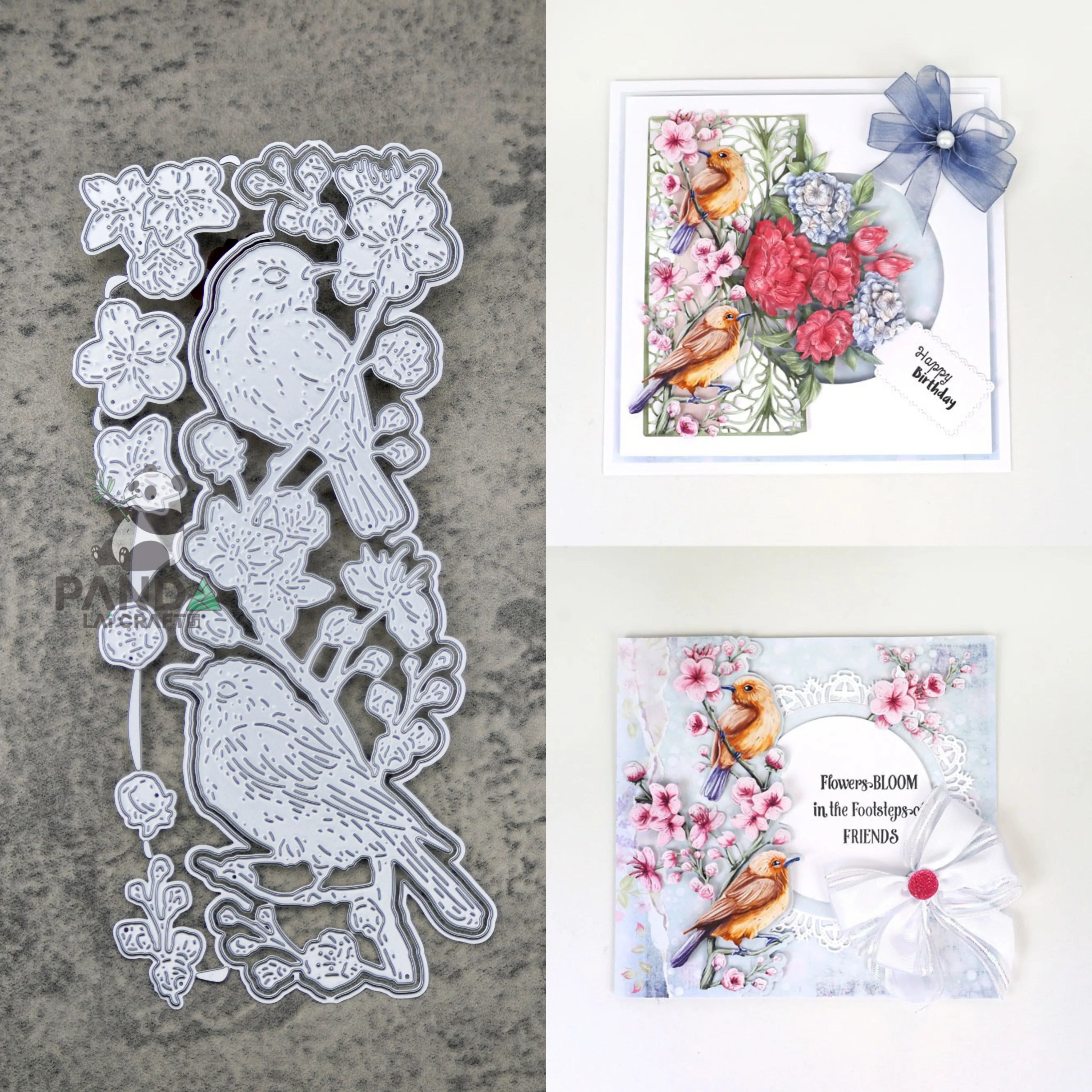 PANDALAI Birds Morning Call Die Set Metal Cutting Dies DIY Album Decorative Embossing Paper Card Crafts Blade Punch Stencils