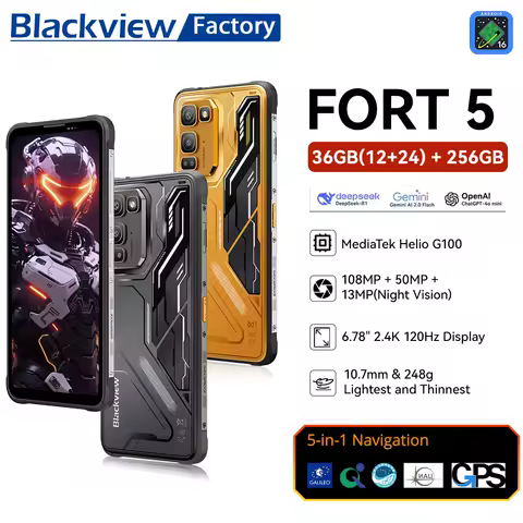 Blackview FORT 5 Rugged SmartPhon 6.78” HD+ IPS 2....