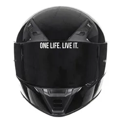 2x ONE LIFE.LIVE IT Vinyl Stickers for Motorcycle Helmet, High Quality Vinyl Decal, Life Vivid, Carpe, Diem, Pass sports adventure, Various Colors, 10CM (2 Pcs)™