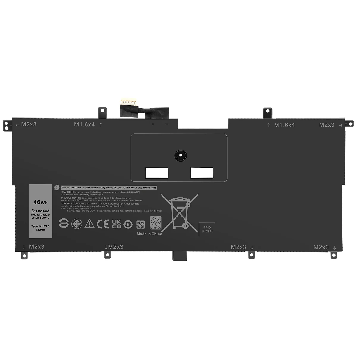 

New Battery for Dell XPS 13 9365 2in1 2017 Series 13-9365-D1605TS NNF1C 0NNF1C HMPFH