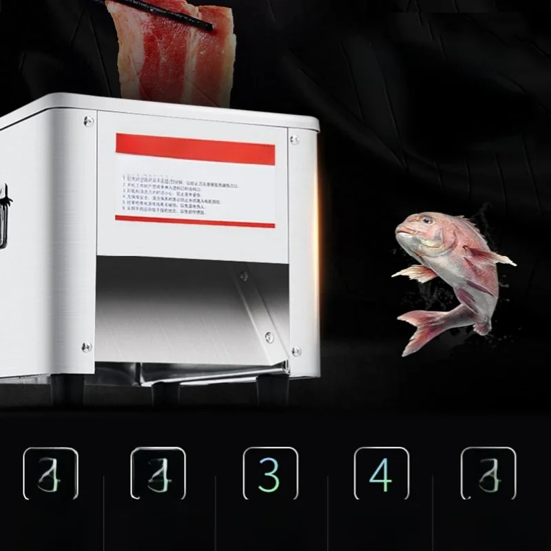 Commercial Electric Meat Slicer Cutter Stainless steel Automatic Vegetable Cutting Grinder Machine Minced Meat Mincer