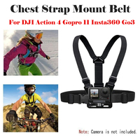 Chest Strap Mount Belt for Insta360 Ace Pro Go3 X3 DJI Action 4 Gopro Hero 11 10 9 Camera Harness For SJCAM Xiao Yi Accessories