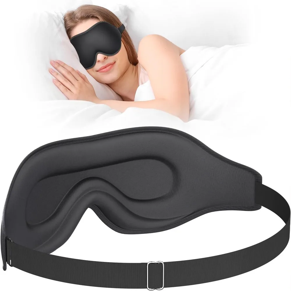 

3D Sleep Mask Blindfold Women Men Sleeping Aid Eye Mask Soft Memory Foam Face Mask Eyeshade Blockout Light Slaapmasker Eye Cover