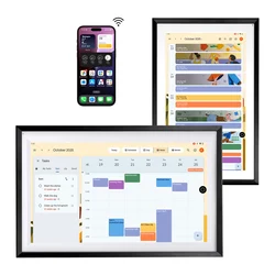 15.6 Inch Changing Smart Display Canvas touchscreen Google Calendar&HomeHub&Assistant Smart TV Gift for Family Music Frame