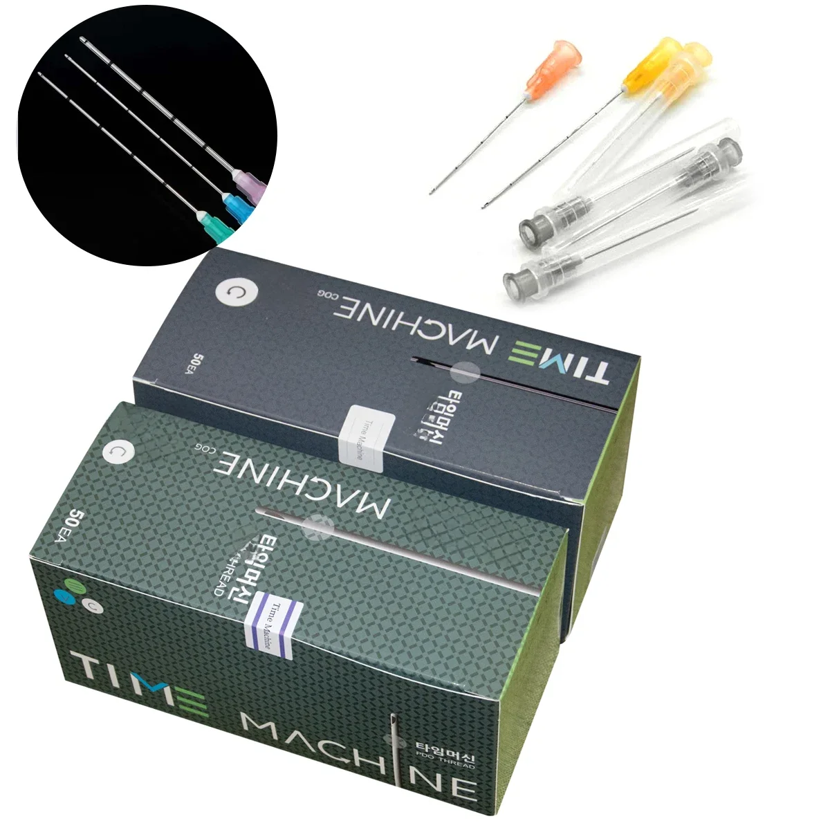 Aiguille de canule jetable à pointe émoussée, 50 pièces, pour Injection de remplissage, 18G 21G 22G 23G 25G 27G 30G, acide uricique, nez de remplissage du visage, 1 boîte