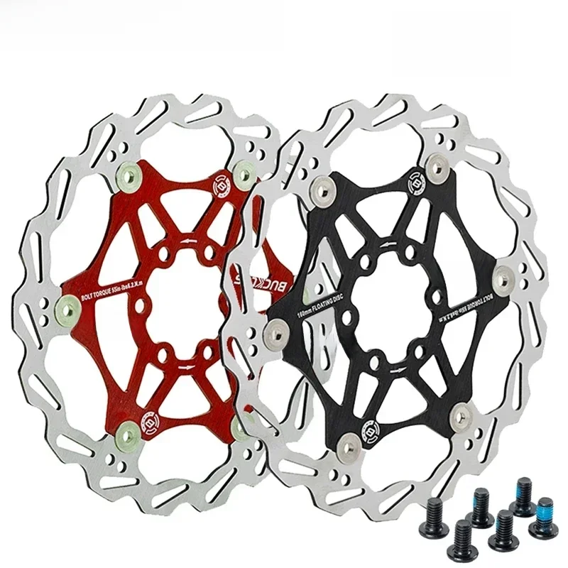 AliExpress 2PC BUCKLOS Bicycle Brake Rotors 160/180/203mm MTB Disc Brakes Rotor Road Mountain Bike Brake Rotor Floating Rotors Cycling Part